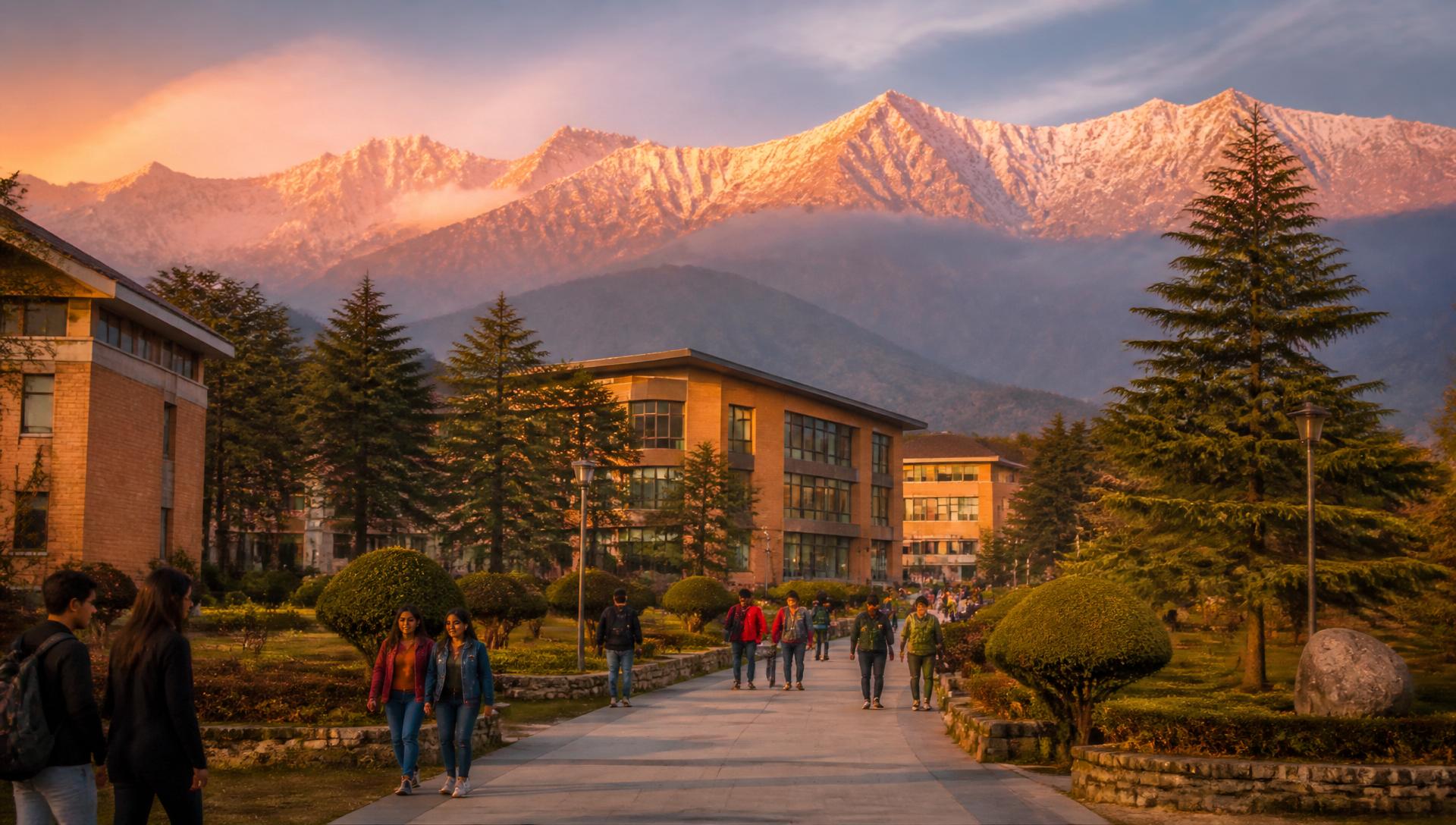 Green campus in the Sikkim Himalayas, Pakyong